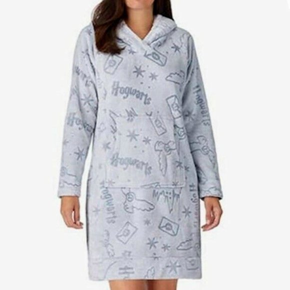 Disney | Intimates u0026 Sleepwear | Disney Ladies Fleece Lounge Hoodie Sherpa Hooded  Harry Potter Blue Plus 3x | Poshmark